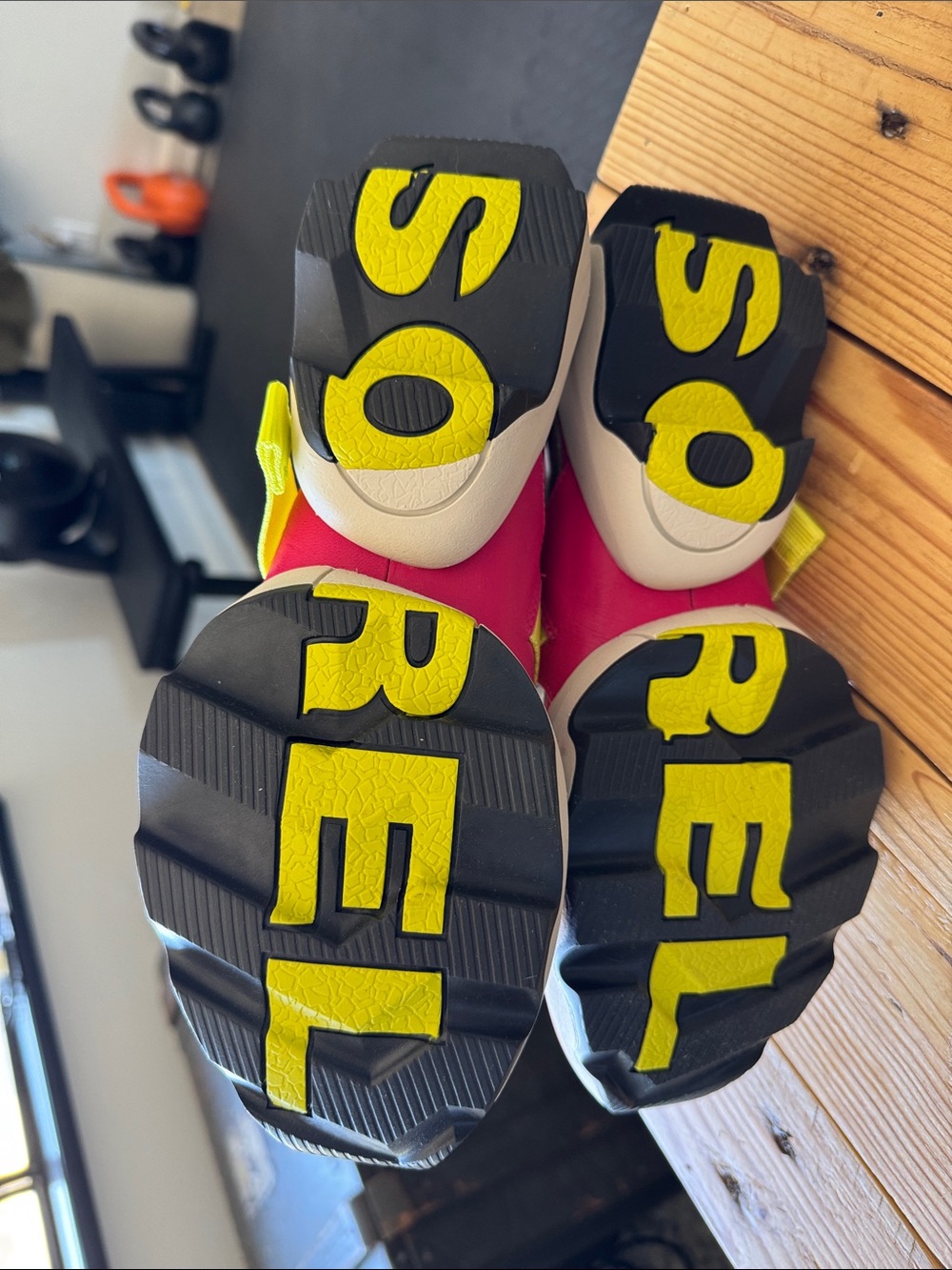 Sorel Hot Pink and Neon Yellow Sport Sandals - Picture 7 of 7